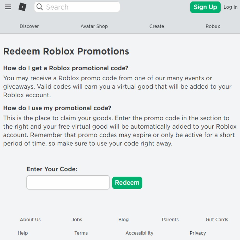 Roblox: промо-коды на робуксы, вещи и предметы